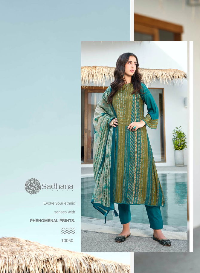 Mannat By Sadhana Pure Muslin Silk Printed Dress Material Wholesale Market In Surat